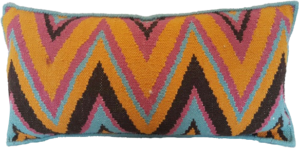 Zig Zag Cushion - Cushion (710x482), Png Download