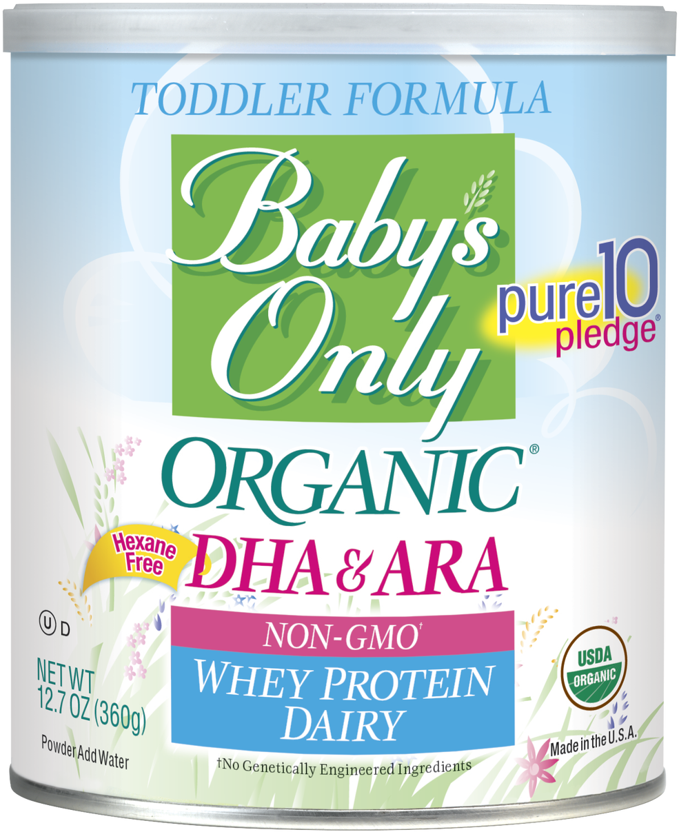 Baby's Only Organic® Dairy Whey Dha/ara Toddler Formula - Babys Only Dairy Dha (1051x1280), Png Download