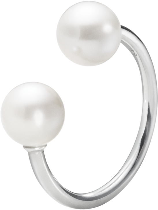 Georg Jensen - Grape Open Pearl Ring - 55 (1200x1200), Png Download