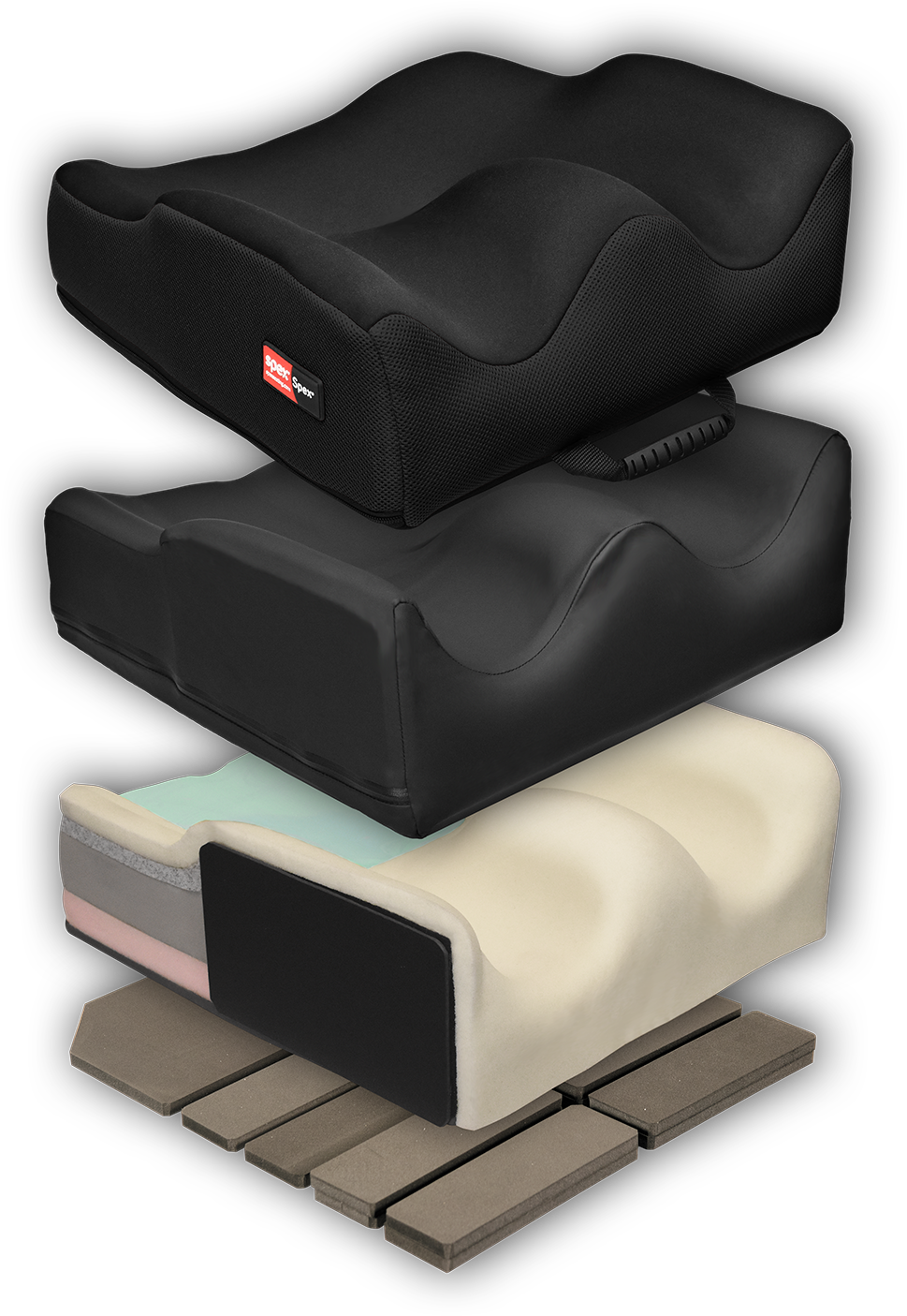 Spex Superhigh Contour Cushion Exploded View - Cushion (1500x1500), Png Download