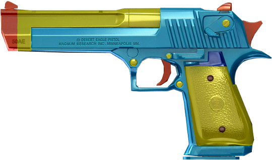 Detoy - Desert Eagle A Toy (700x368), Png Download