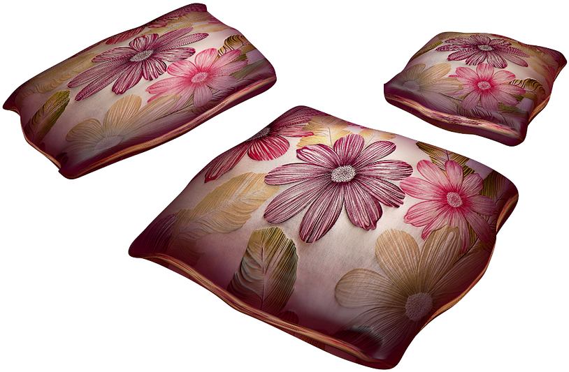 Pillow, Pattern, Flowers, Png, Isolated, Textiles - Pillow (960x540), Png Download