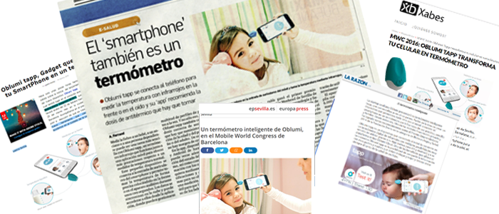 Oblumi En El Mobile - Oblumi Intelligent Digital Thermometer (700x300), Png Download