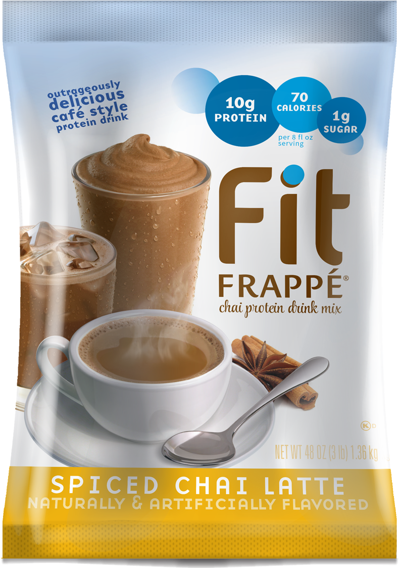 10025 Fitfrappe Spicedchailatte - Fit Frappe Protein Mix- Spiced Chai Latte (1200x1200), Png Download