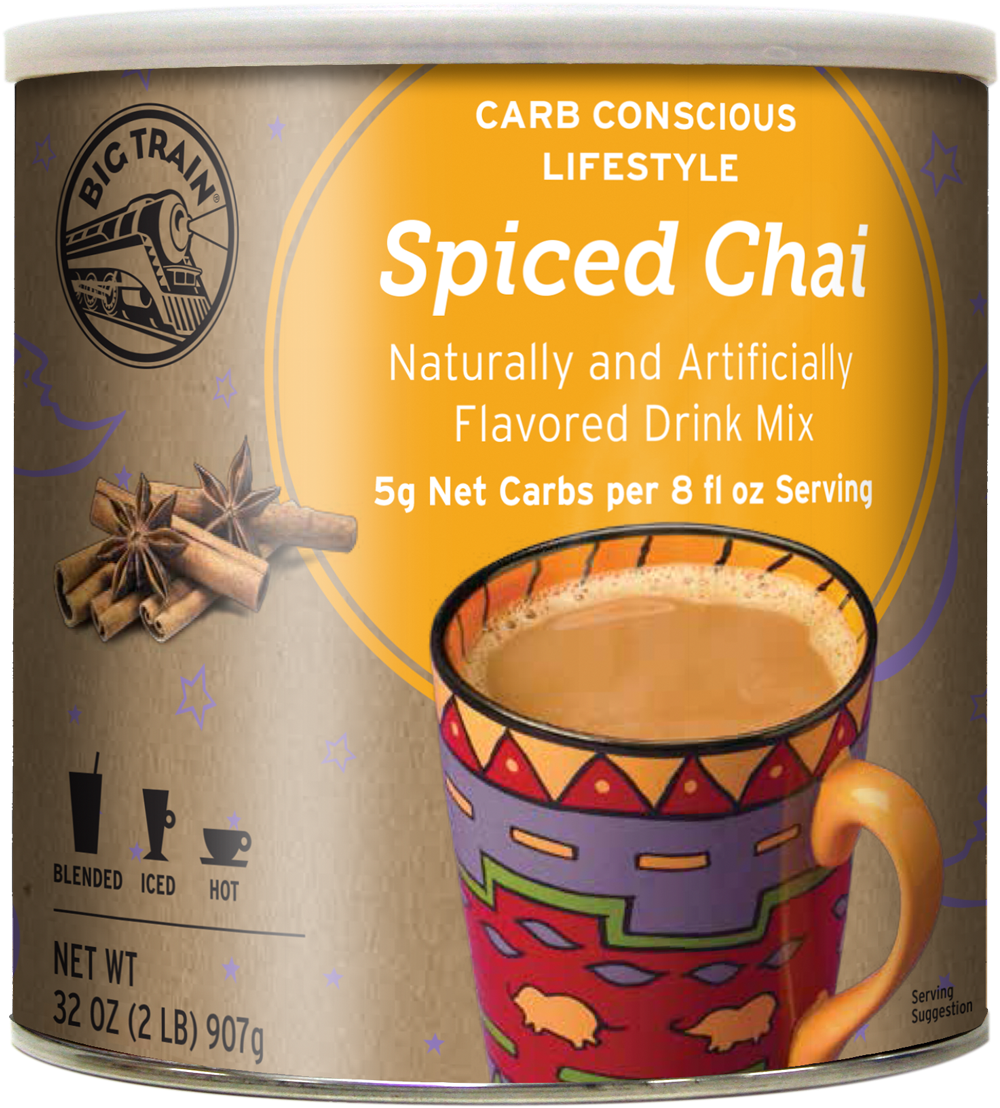 770110 Lowcarb Chaispiced - Big Train Spiced Chai 1.9 Pound (1200x1200), Png Download