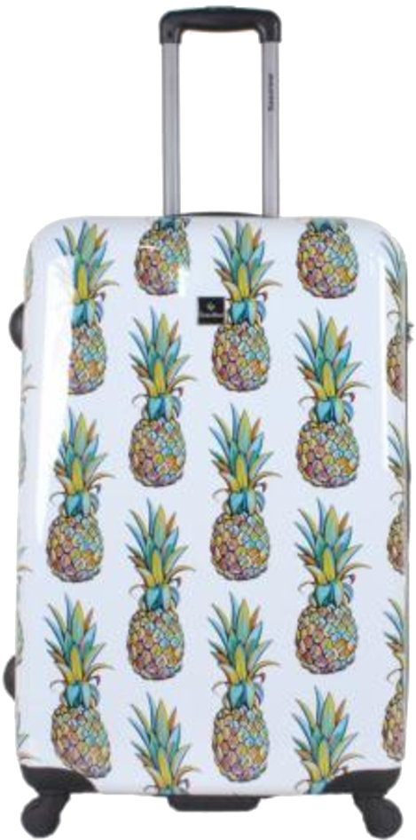 So Something Tells Me I Need A Little Pineapple Print - Pineapple Cute Suitcases (625x958), Png Download
