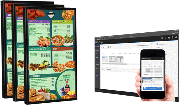 Digital Menu Boards - Software (628x373), Png Download