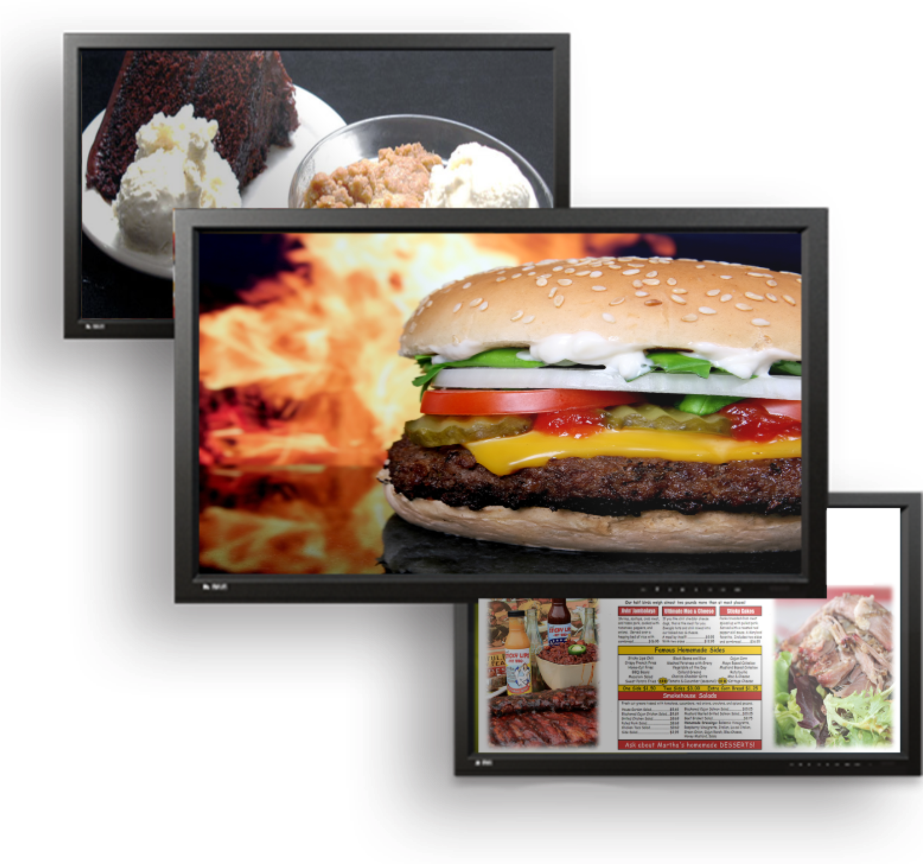 Digital Menu Boards Restaurant Digital Menu Boards (1861x1861), Png Download