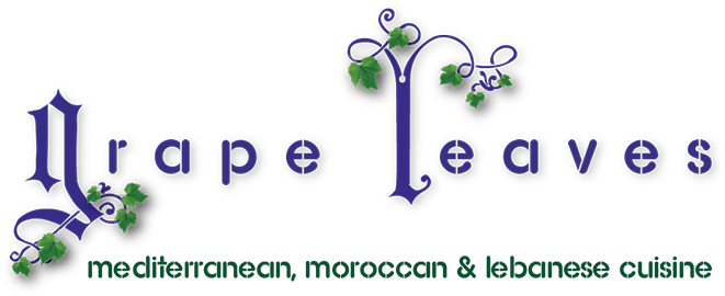 Grape Leaves Restaurant Logo (694x300), Png Download