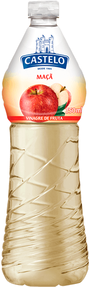 Vinagre Castelo Maçã 750ml - Castelo Alimentos (600x600), Png Download