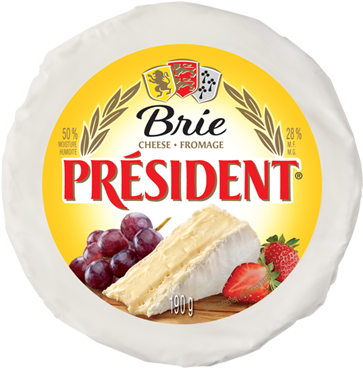 President Brie 190g - Cheese (450x487), Png Download