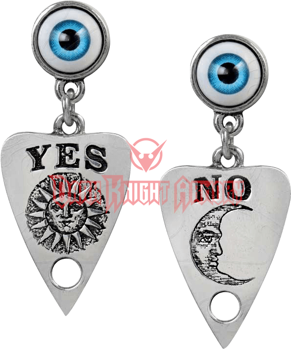 Ouija Planchette Earrings - Earring Alchemy Gothic - Ouija Planchette (721x721), Png Download