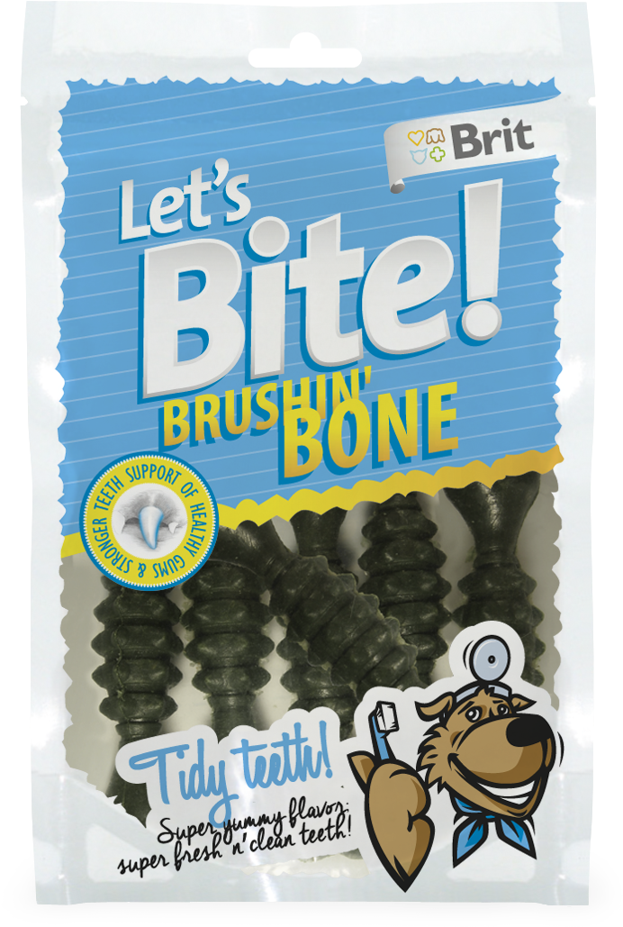 Brit Let's Bite Brushin' Bone - Brit Let's Bite Brushin Bone (1200x1600), Png Download
