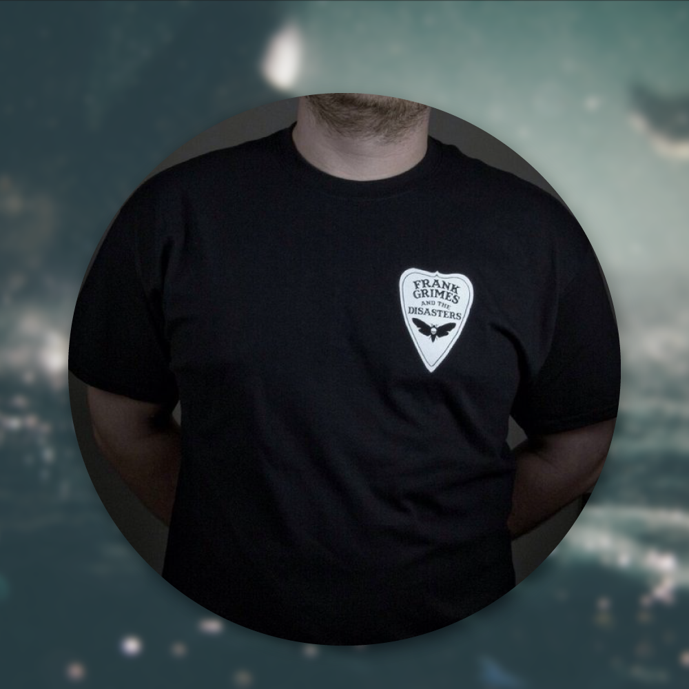 Image Of Black Planchette T Shirt - Frank Grimes And The Disasters (1000x1000), Png Download