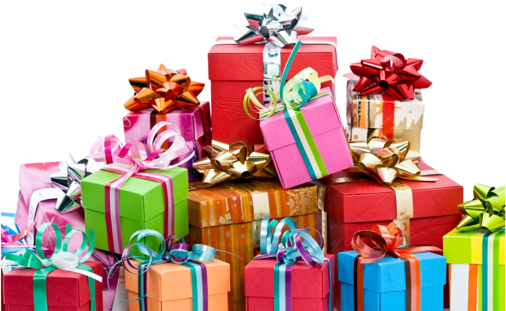 Download Presente Pile Of Birthday Gifts Png PNG Image with No