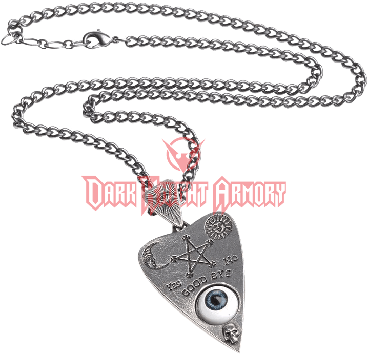 Planchette Pendant - Alchemy Planchette Pendant Eye Ouija Board Necklace (734x734), Png Download