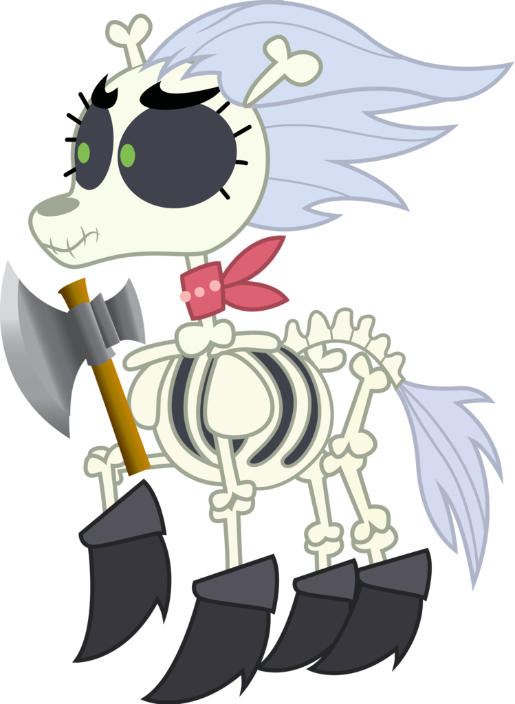 Andrevus, Axe, Battle Axe, Bone, Boots, Female, Happy - My Little Pony Skellinore (749x1024), Png Download