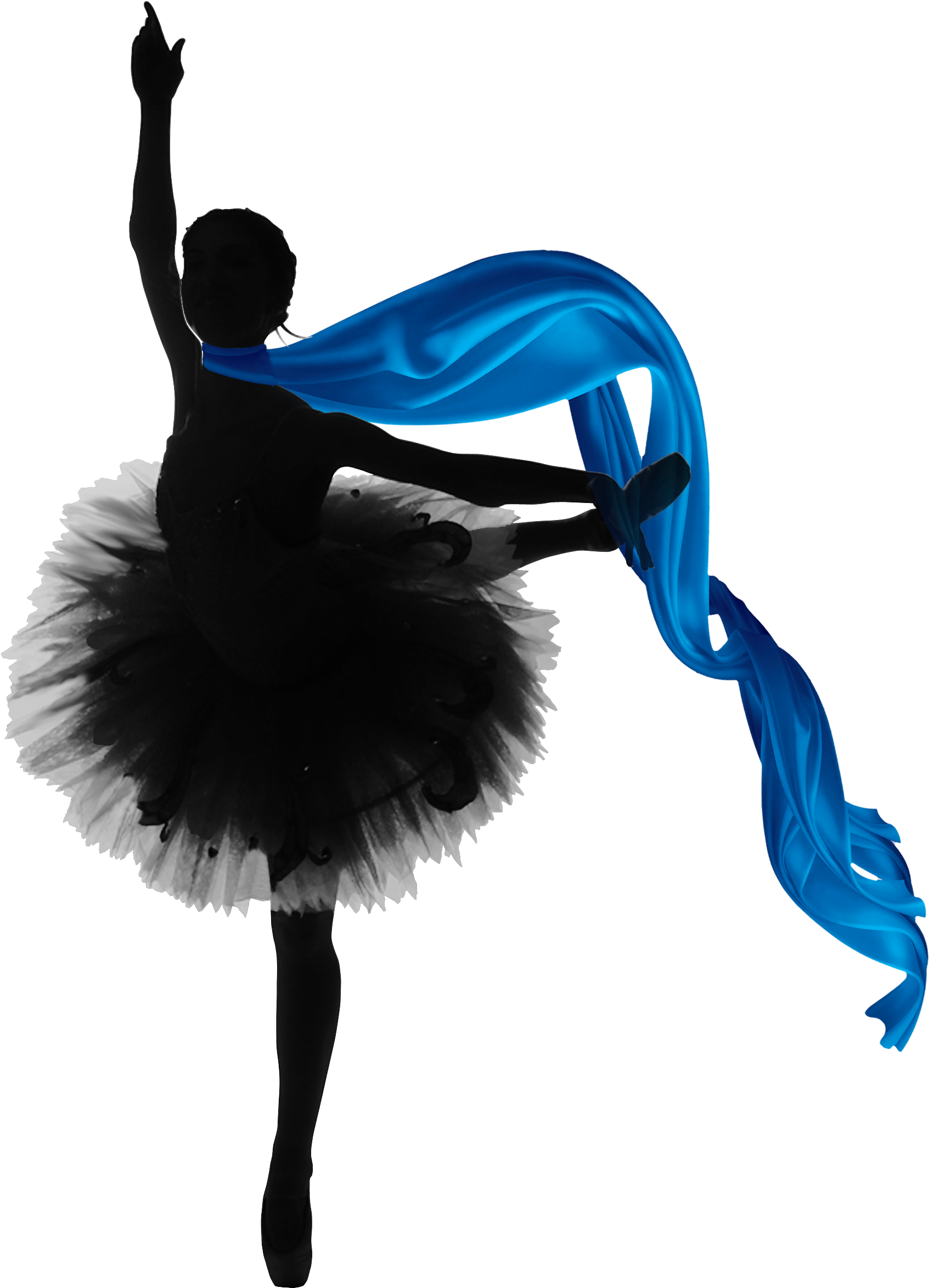 Silhouette Of A Ballerina With Scarf - 中国古代演唱技术理论研究 [book] (1809x2523), Png Download