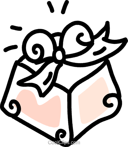 Presente / Presente Livre De Direitos Vetores Clip (417x480), Png Download