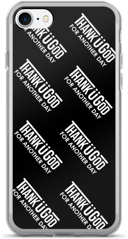 Black Slogan Iphone 7/7 Plus Case - Iphone 7 (1000x1000), Png Download