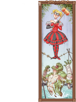 The Daily Exclusive - Harley Quinn Haunted Mansion (400x353), Png Download