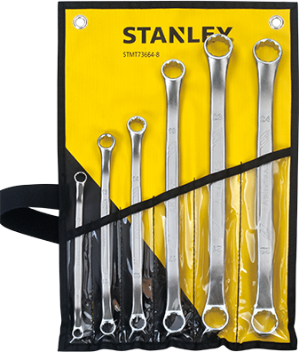 Ring Spanner 8-24mm - Stanley Box Wrench Set (337x396), Png Download