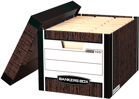 R-kive® - Letter/legal, Woodgrain - Bankers Box R Kive (500x500), Png Download
