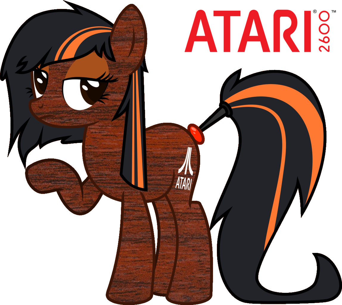 My Little Pony Woodgrain - Atari Logo (1148x1024), Png Download