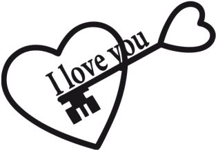 Corazon Con Una Llave (430x323), Png Download