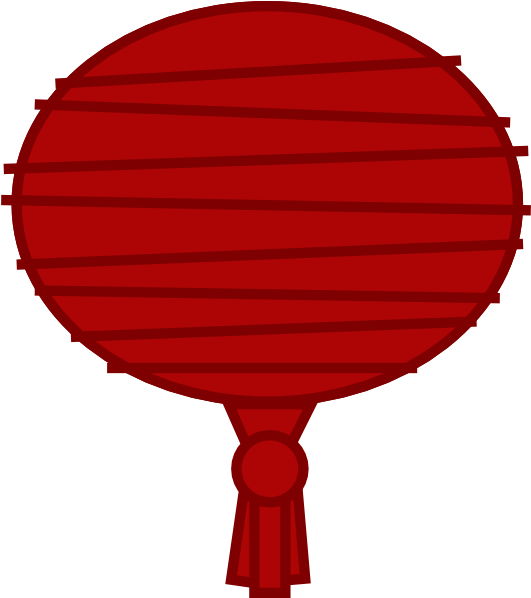 Red Paper Lantern Clip Art - Paper Lantern (540x597), Png Download