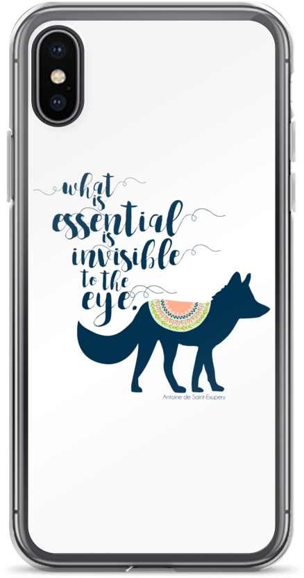 The Little Prince Quote Phone Case - Fortnite Battle Royale Phone Case White (1000x1000), Png Download