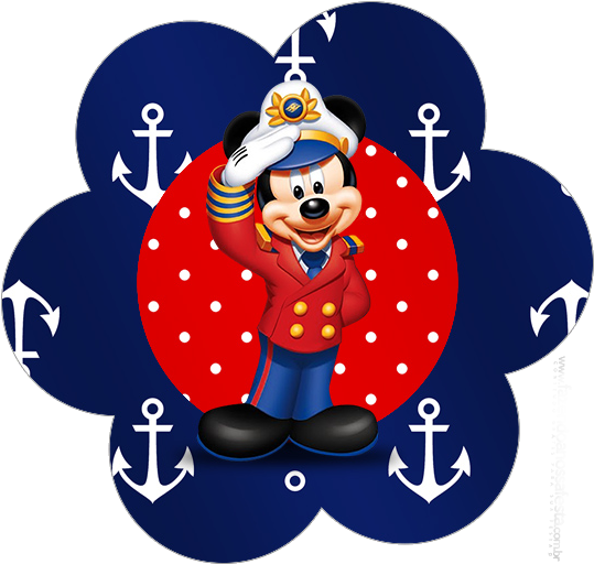Imágenes De Mickey Marinero Con Fondo Transparente, - Mickey Marinheiro (596x536), Png Download