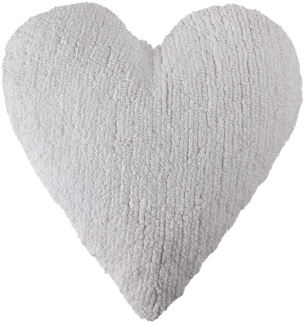 Cojín Corazón Blanco De Lorena Canals - Lorena Canals Heart Cushion In White (500x333), Png Download