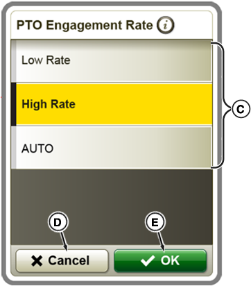 A Botón Velocidad De Engrane De La Tdf Trasera - Power Take-off (370x475), Png Download