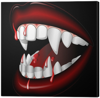 Halloween Vampire Mouth With Blood Bocca Di Vampiro - Vampiro Di Halloween (400x400), Png Download