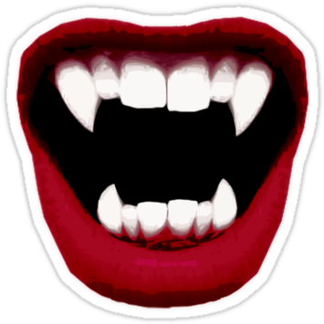 Vampire Smile (375x360), Png Download