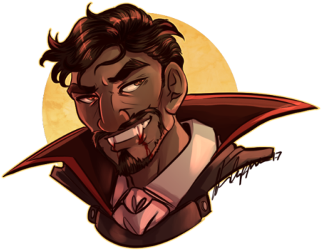 Patron Commission For @pathfinderwrench Of Vampire - Vampire Gabriel Reyes (500x386), Png Download
