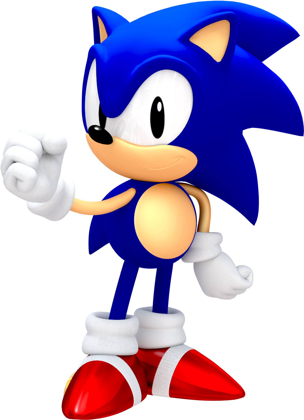 Another 25th Anniversary Classic Sonic Render By Jaysonjean-dahqhbx - Classic Sonic The Hedgehog Render (1013x1440), Png Download