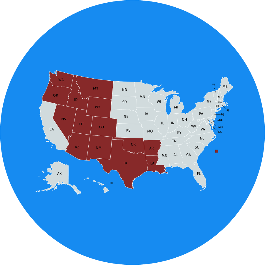 Blast Region • West/southwest - Tort Law - The American And Louisiana Perspectives, (900x900), Png Download