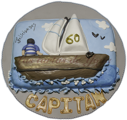 Tarta Fondant Para Un Gran Marinero - Tart (510x480), Png Download