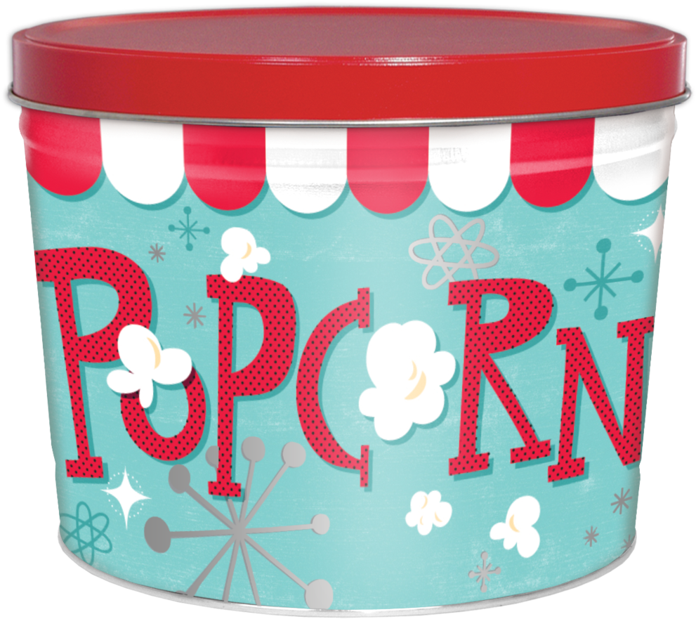 Popcorn Blast Tin - Independent Can Co (1024x919), Png Download