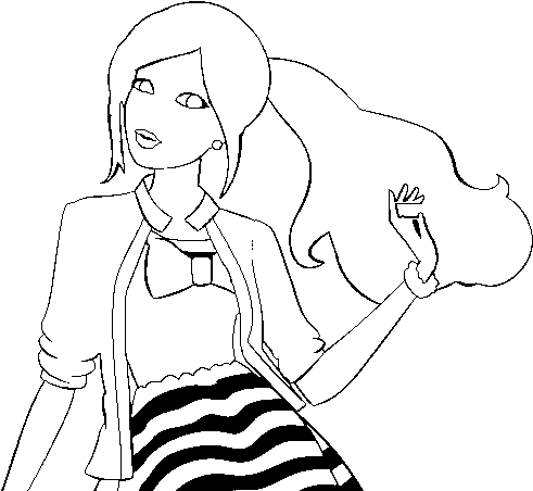 Dibujo De Look Marinero Para Colorear - Para Colorear De Fanny Lu (600x470), Png Download