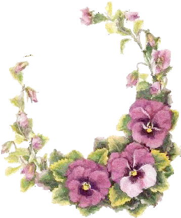 Found These Really Old Vintage Cards With Flower Designs - Png Old Flowers (360x450), Png Download
