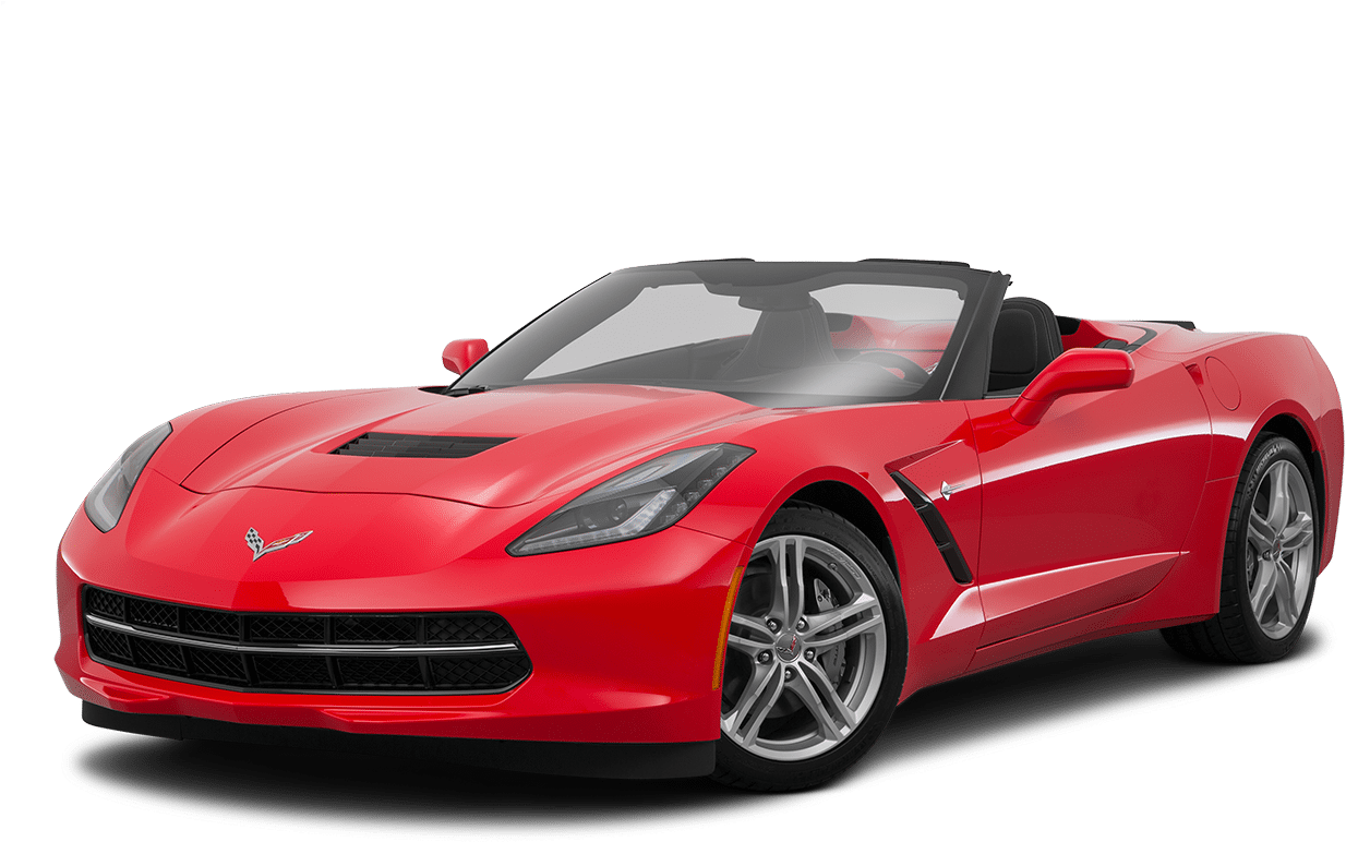 Convertible Red Corvette - 2018 Chevy Corvette Png (1280x924), Png Download