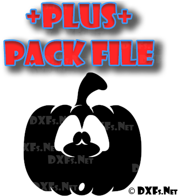 Dxf310-p Halloween Surprised Jackolatern Carved Pumpkin - Half Circle Design Cnc (400x400), Png Download