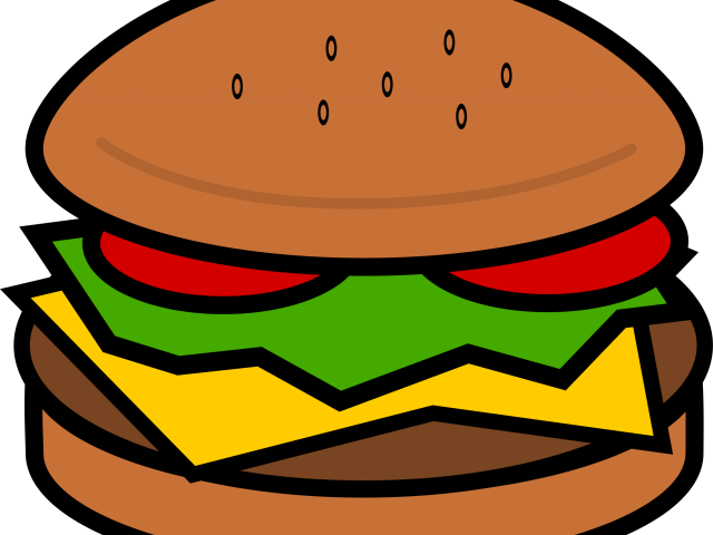 Hamburger Clipart Hamburguer - Clip Art Hamburger Png (640x480), Png Download