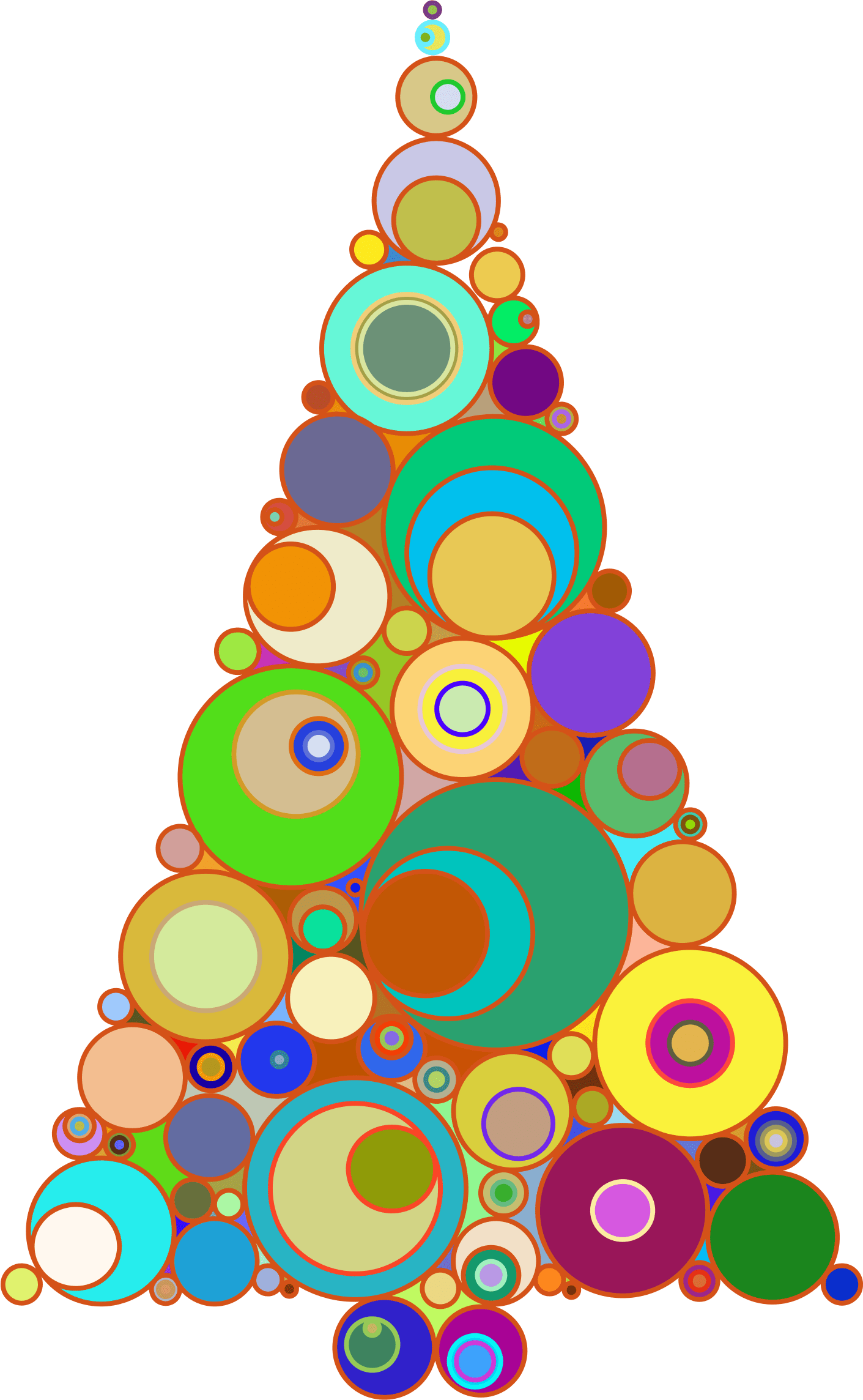 Christmas Tree Abstract Art (1411x2288), Png Download
