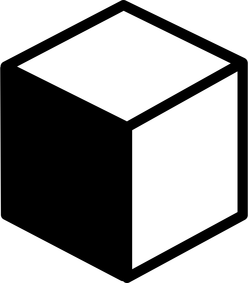 Cube Variant With Shadow Comments - Cube Icon Vector (858x980), Png Download