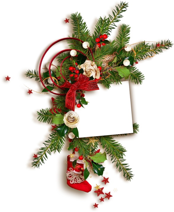 Яндекс - Фотки - Christmas Borderpng (606x753), Png Download
