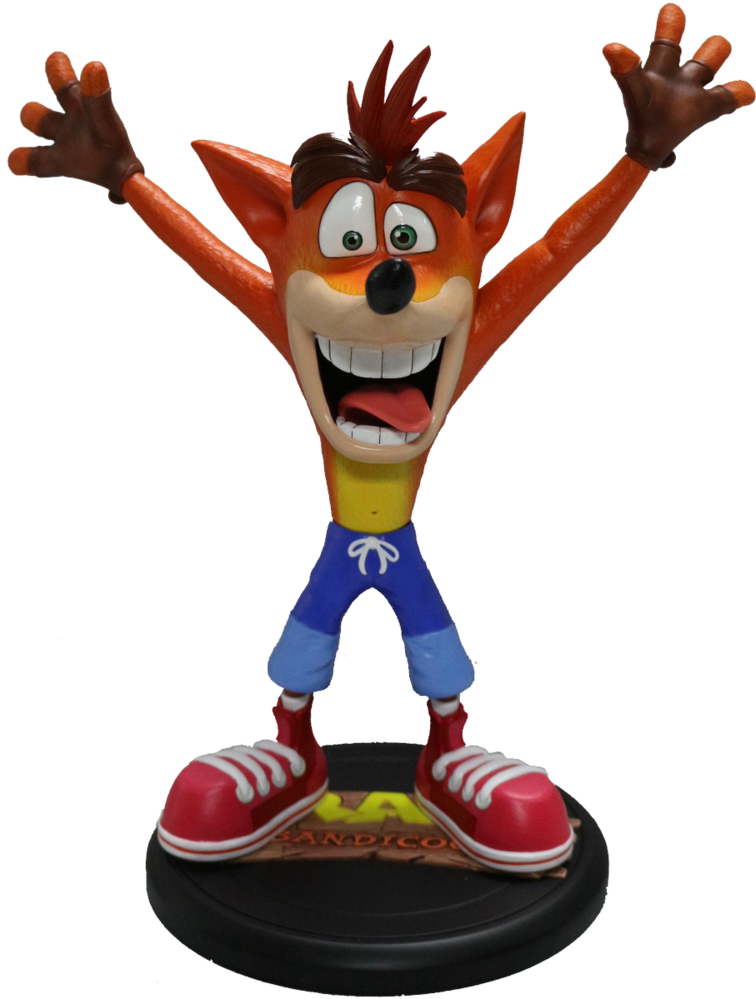 N Sane Trilogy Crash Bandicoot Statue - Crash Bandicoot First 4 Figures (756x999), Png Download